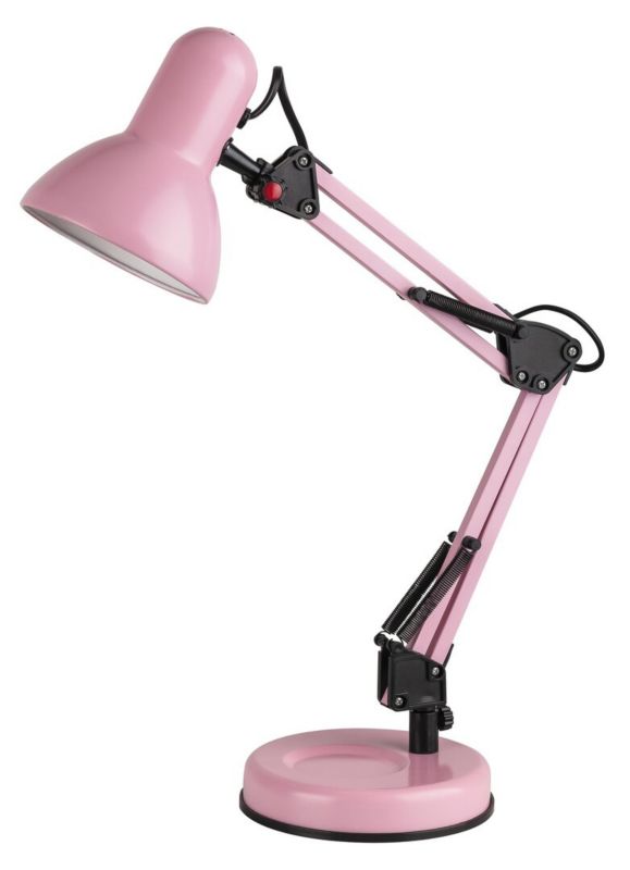 Lampka biurkowa Rabalux Samson różowa  1 x E27 x 60W IP20 wym: 49 x 37 x 37 cm metal - 1 szt.