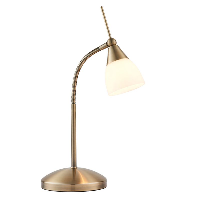 Lampka biurkowa regulowane ramię uchwyt Endon RANGE antyczna mosiężna LED 40W  3400lm IP20 - 1 szt.