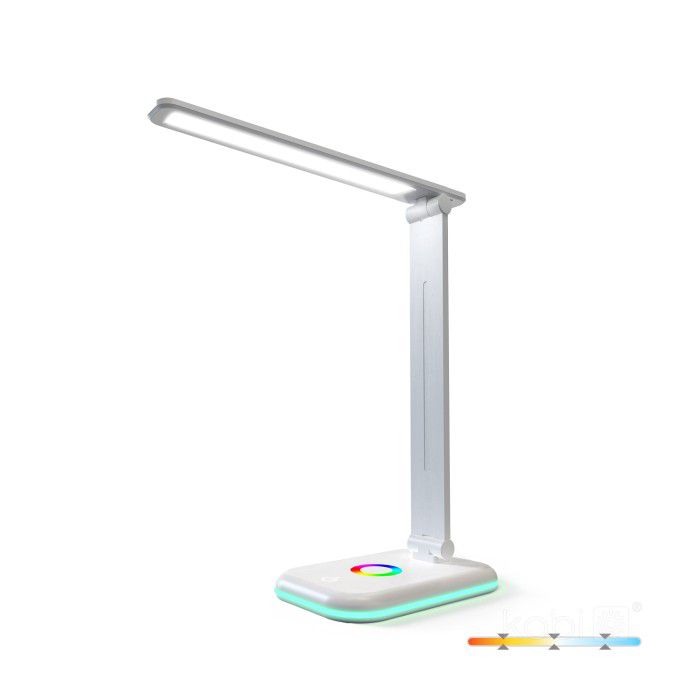 Lampka biurkowa RGB Kobi NOBLITE biała LED 7W biały zmienny Od 3000 do 6500K 460lm IP20 - 1 szt.