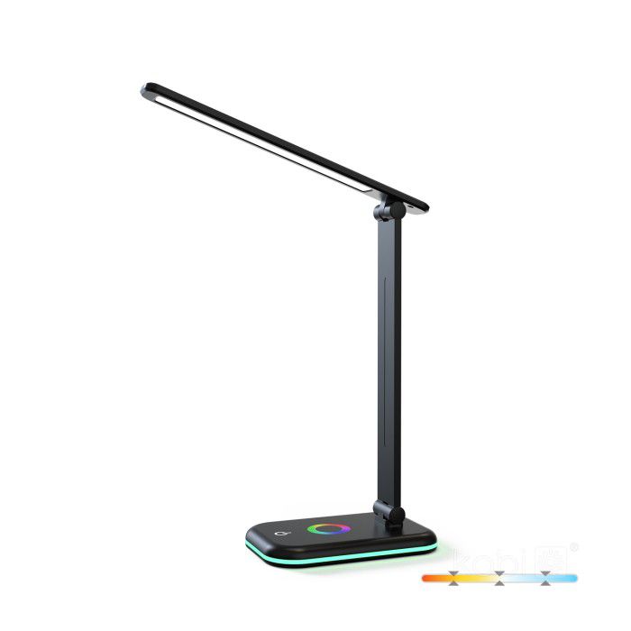 Lampka biurkowa RGB Kobi NOBLITE czarna LED 7W biały zmienny Od 3000 do 6500K 460lm IP20 - 1 szt.