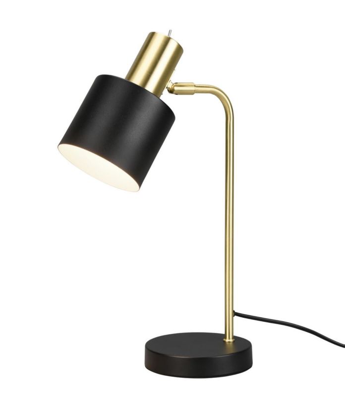 Lampka biurkowa RL Adam złoto-czarna  1 x E14 x 10W IP20 wym: 43.5 x 14 x 28 cm metal - 1 szt.