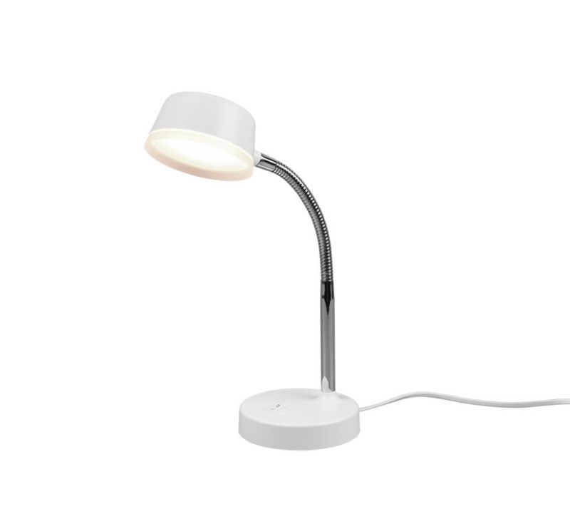 Lampka biurkowa RL Kiko biała chromowana LED 4.5W 3000K 300lm  IP20 wym: 34 x 12 x 12 cm tworzywo sztuczne - 1 szt.