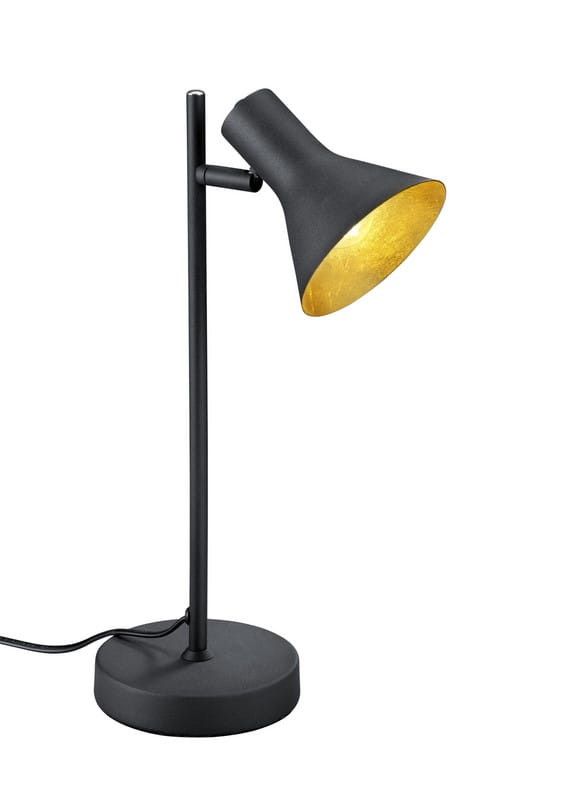 Lampka biurkowa RL Nina czarno-złota  1 x E14 x 28W IP20 wym: 39 x 13 x 13 cm metal - 1 szt.