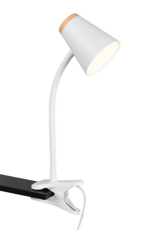 Lampka biurkowa RL PONGO biała LED 4.5W 3000K 500lm IP20 wym:33x9,5x15cm - 1 szt.