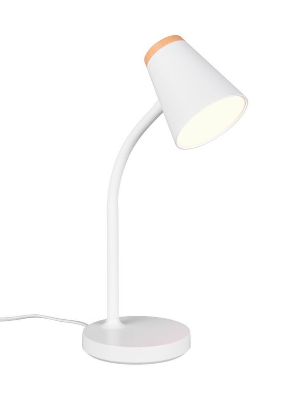 Lampka biurkowa RL PONGO biała LED 4.5W 3000K 500lm IP20 wym:36x13x13cm - 1 szt.