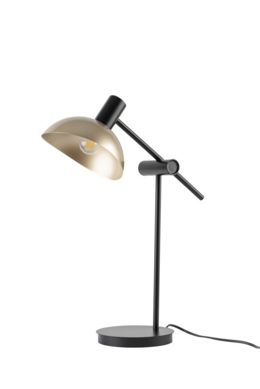 Lampka biurkowa Sigma Lighting Artis czarno-złota  1 x E14 x 40W IP20 wym: 45 x 18 x 40 cm metal - 1 szt.