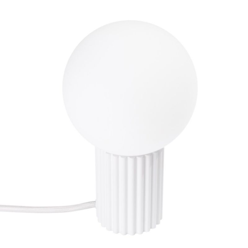 Lampka biurkowa Sollux Lighting Halo biała  1 x G9 x 8W IP20 wym: 19 x 12 x 12 cm szkło - 1 szt.