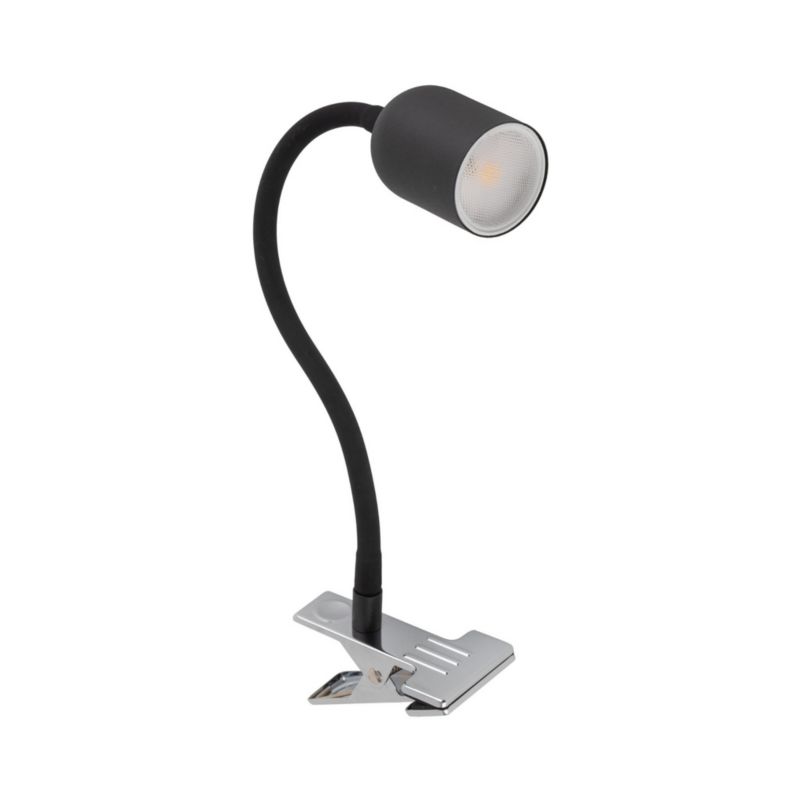 Lampka biurkowa TK-Lighting Top czarna  1 x GU10 x 5W IP20 wym: 35 x 6 x 20 cm metal - 1 szt.