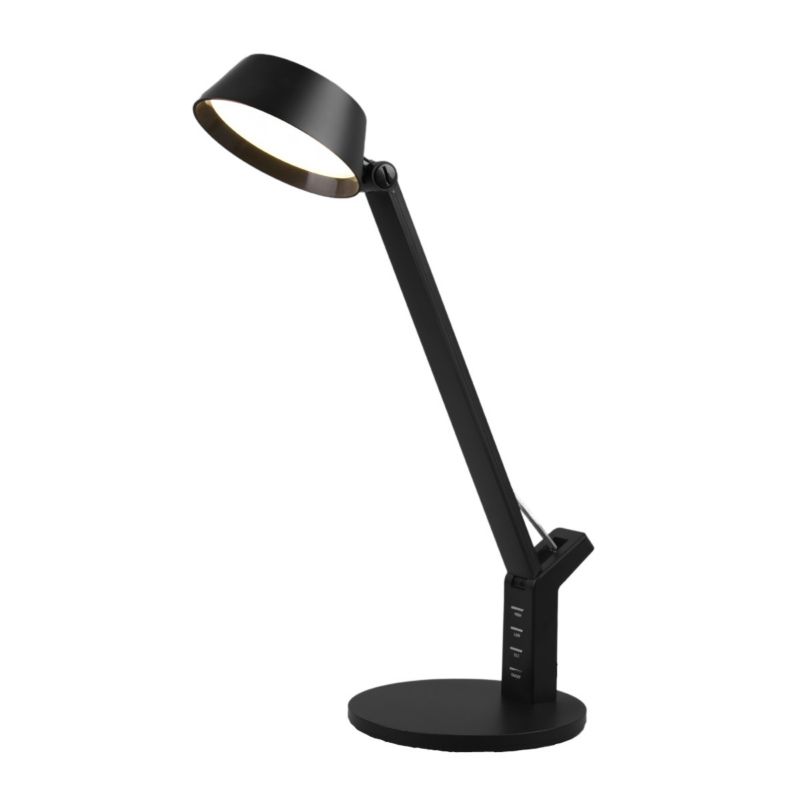 Lampka biurkowa Trio Ava czarna LED 5W 2700K-6400K 600lm  IP20 wym: 40.4 x 17.1 x 30.5 cm tworzywo sztuczne - 1 szt.