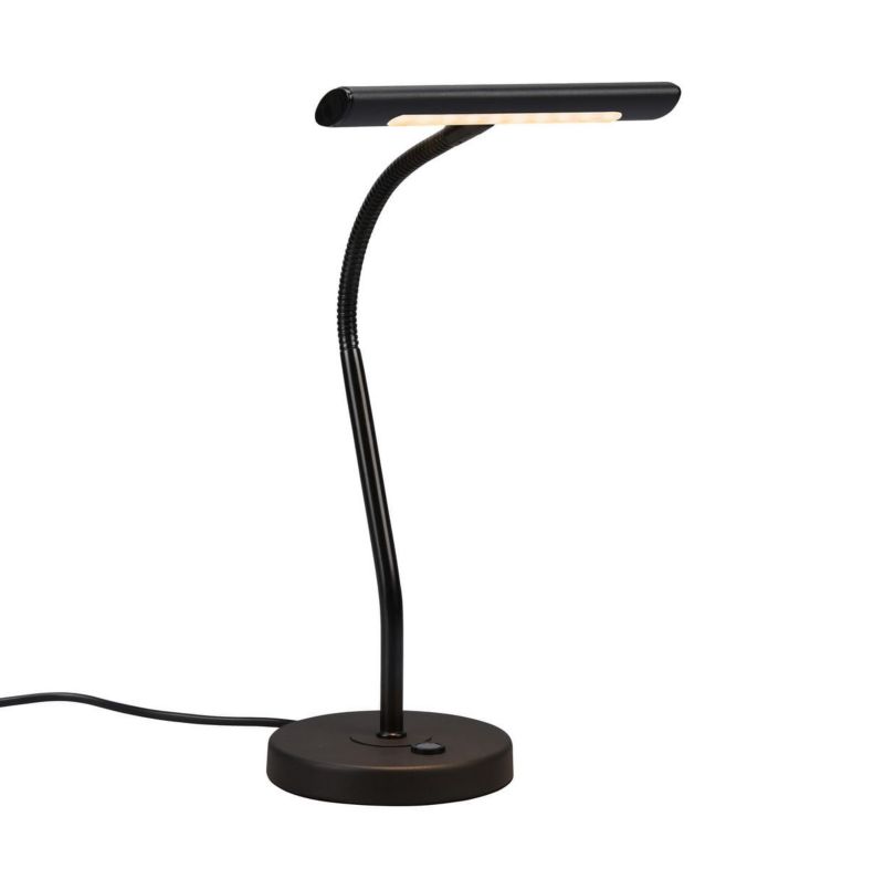 Lampka biurkowa Trio Curtis czarno-biała LED 4W 3000K 400lm  IP20 wym: 35 x 18 x 18 cm metal - 1 szt.
