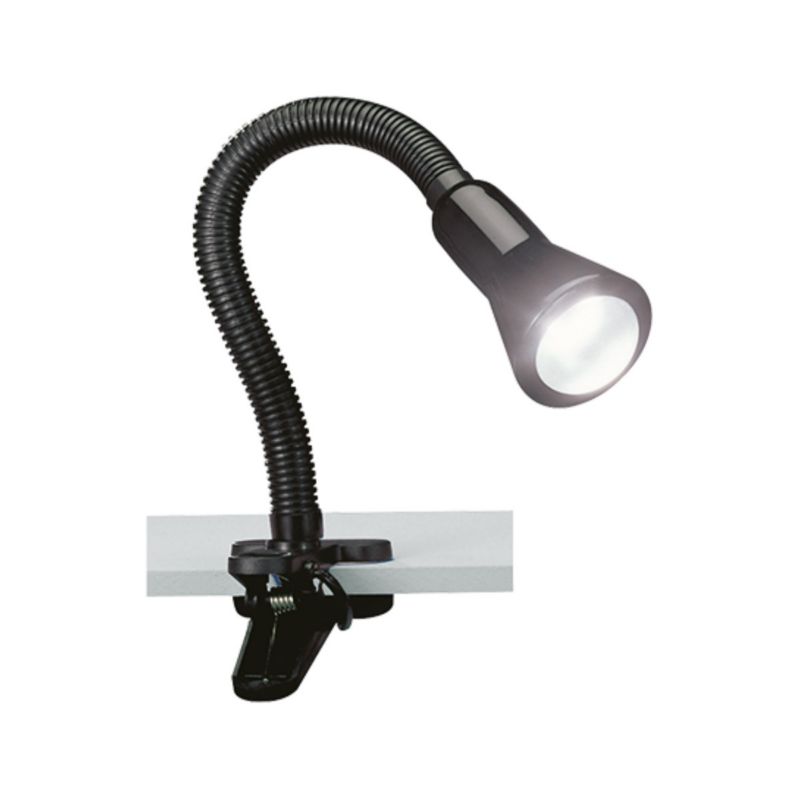 Lampka biurkowa Trio Flexo czarna  1 x E14 x 18W IP20 wym: 30 x 8.2 x 8.2 cm tworzywo sztuczne - 1 szt.