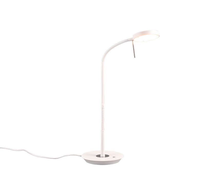 Lampka biurkowa Trio Monza biała LED 12W 2300-4000K 1400lm IP20 wym:57x19x46cm - 1 szt.