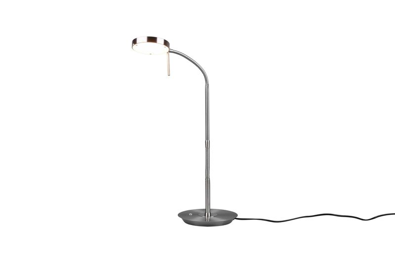 Lampka biurkowa Trio NEMIO chromowana-srebrna LED 12W 2300/3000/4000K 1400lm IP20 wym:57x19x46cm - 1 szt.