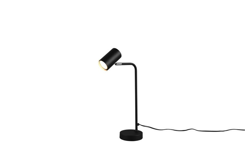 Lampka biurkowa Trio VANTOS czarny matowy 1xGU10x5W IP20 wym:45x12x12cm - 1 szt.