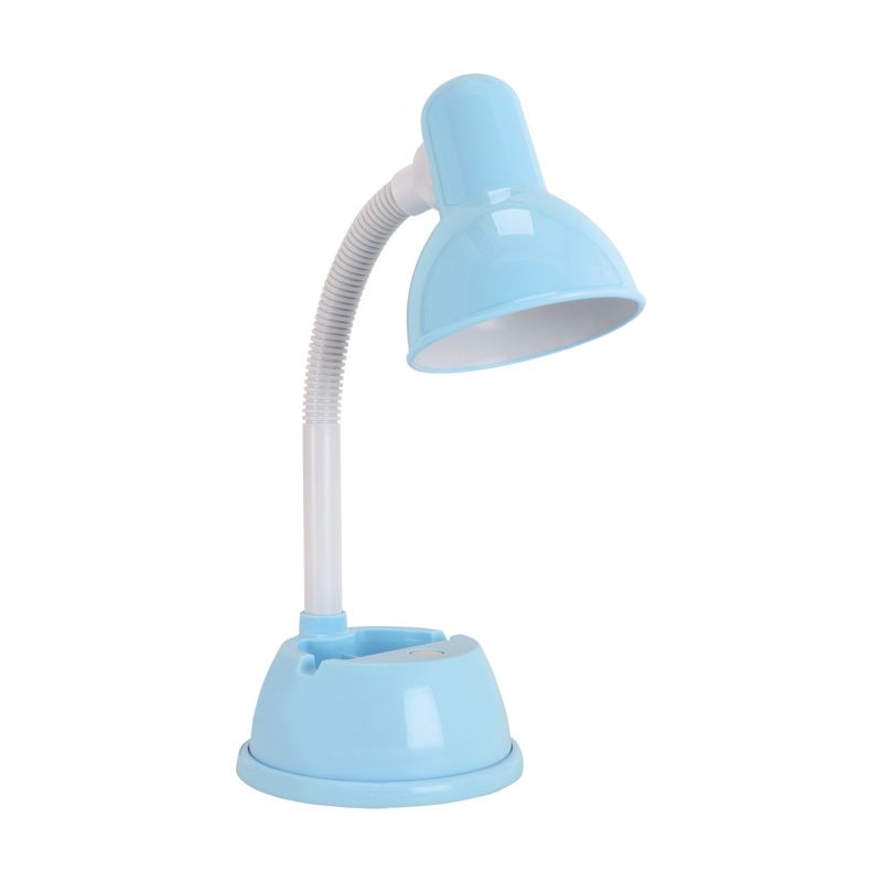 Lampka biurkowa z przybornikiem elastyczne ramię Struhm LIDER niebieska 1xE27x15W IP20 wym:36,5x15x20cm - 1 szt.