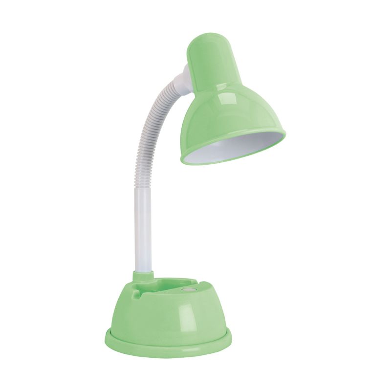 Lampka biurkowa z przybornikiem elastyczne ramię Struhm LIDER zielona 1xE27x15W IP20 wym:36,5x15x20cm - 1 szt.