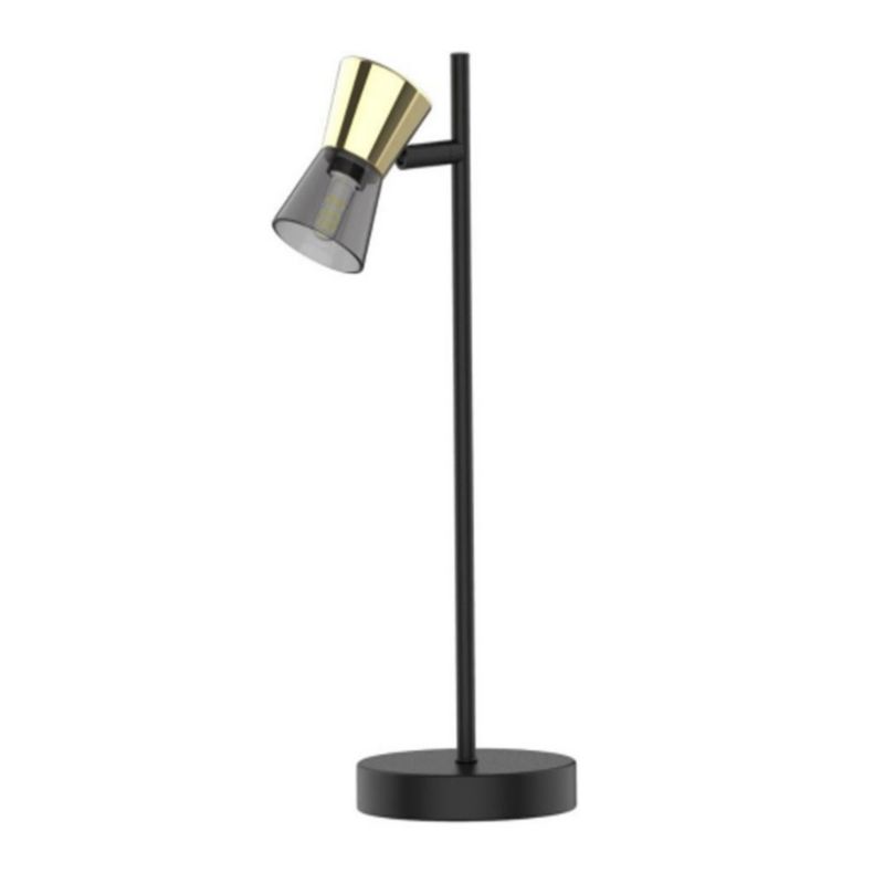 Lampka biurkowa Zuma Line Cento czarny matowa-złota  1 x G9 x 40W IP20 wym: 45 x 15 x 15 cm szkło - 1 szt.