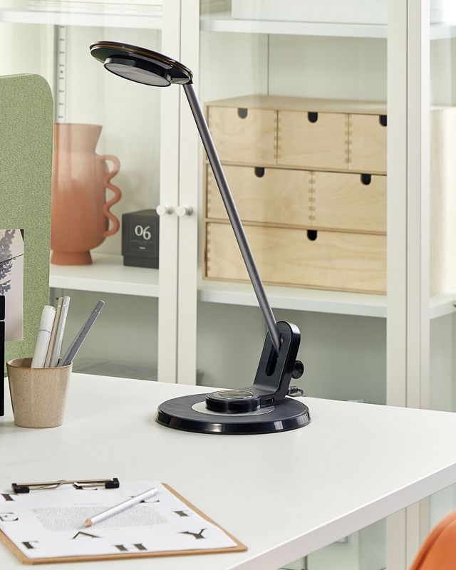 Lampka biurowa Corvus Czarno-srebrny 1szt.