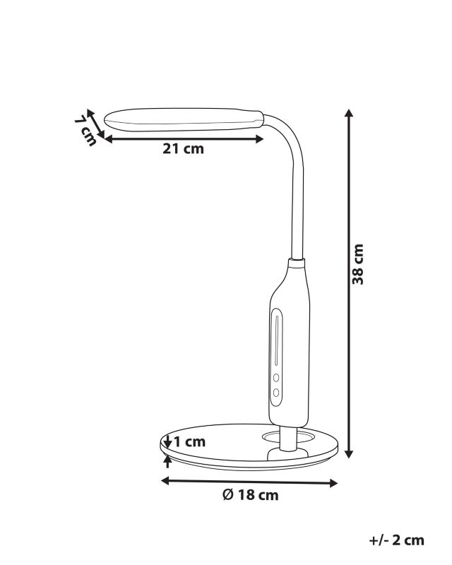 Lampka biurowa Cygnus Czarny 1 szt.