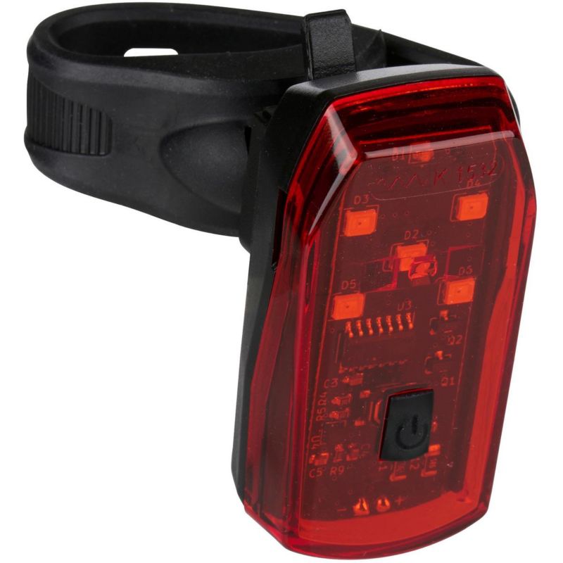 Lampka Dunlop  rowerowa na tył 5 led funkcja stop certyfikat  1szt.