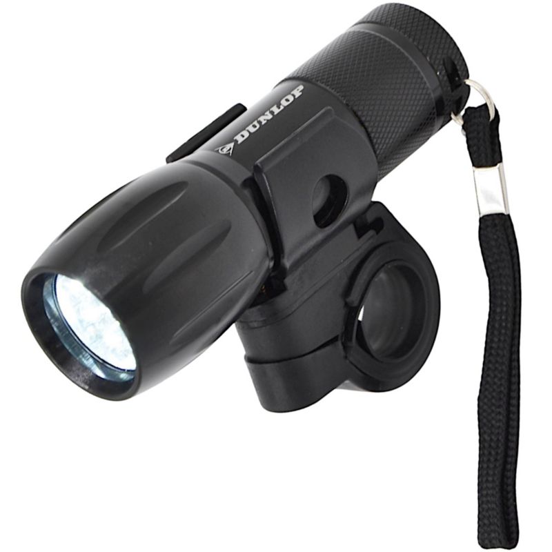 Lampka Dunlop  rowerowa przednia 2 w 1 9 led   1szt.