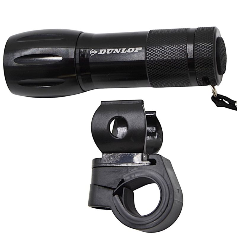 Lampka Dunlop  rowerowa przednia 2 w 1 9 led   1szt.