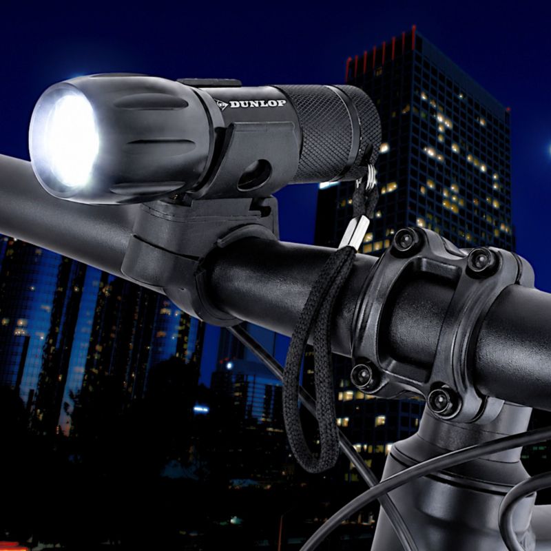Lampka Dunlop  rowerowa przednia 2 w 1 9 led   1szt.