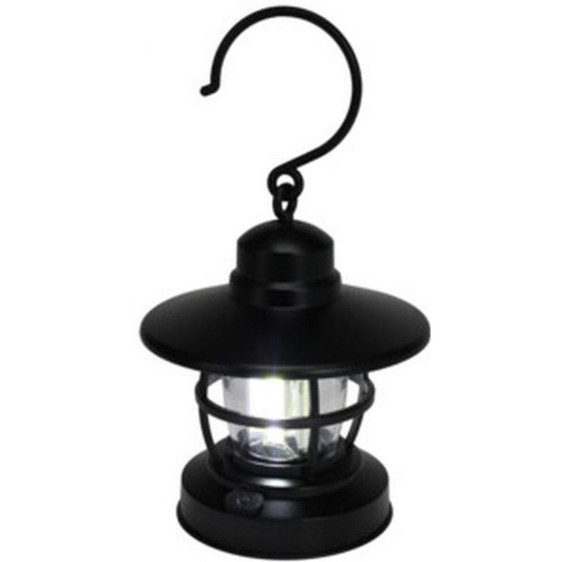 Lampka kempingowa Redcliffs zasilana na baterie, z diodą led - cob, czarna 1 szt.