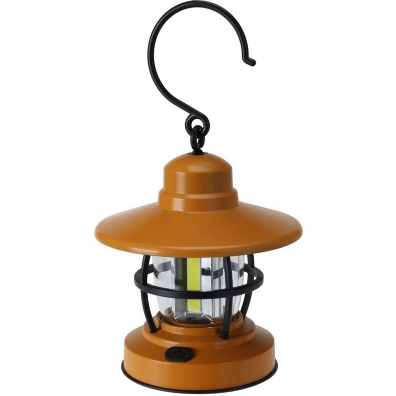 Lampka kempingowa Redcliffs zasilana na baterie, z diodą led - cob, miodowa 1 szt.