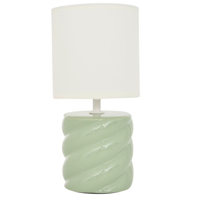 Lampka nocna Noly Atmosphera zielona ceramiczna 27x13 cm 1 szt.