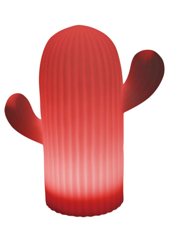 Lampka solarna Ega Kaktus RGB biała