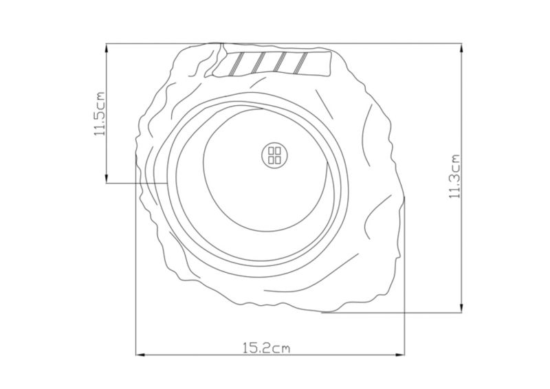 Lampka solarna LED kamień SMD