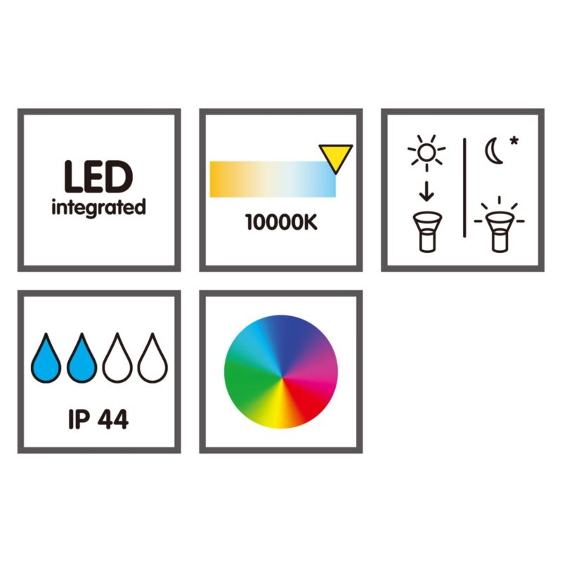 Lampka solarna RGB 1 szt.