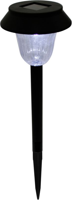 Lampka solarna wbijana 12 cm czarna