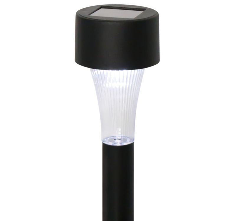 Lampka solarna wbijana czarna