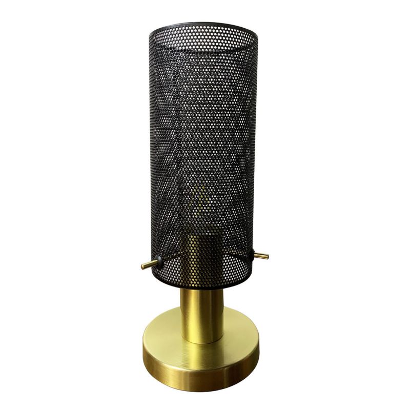 Lampka stołowa Light Prestige Tirana czarno-złota  1 x E27 x 60W IP20 wym: 28 x 12 x 12 cm metal - 1 szt.