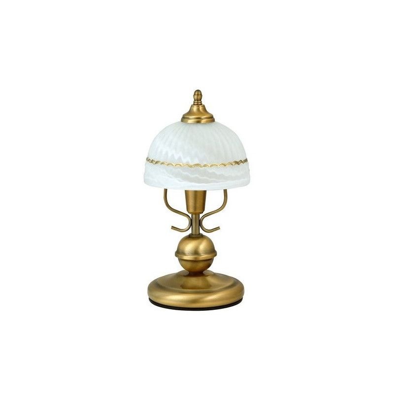 Lampka stołowa Rabalux Flossi biały i brąz  1 x E14 x 40W IP20 wym: 32 x 16 x 16 cm metal - 1 szt.