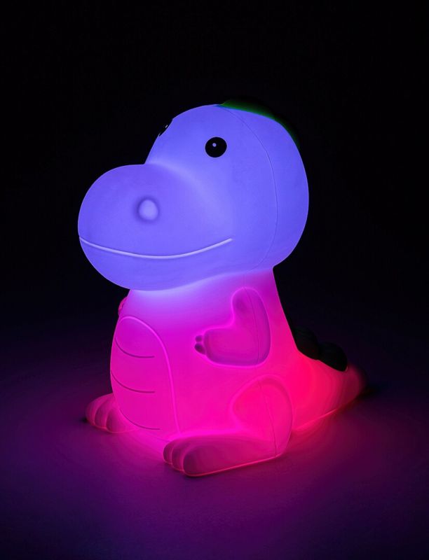 Lampka stołowa Rabalux Nocne biała wielokolorowy LED 0.45W 3000K + RGB 30lm dziecięca IP20 wym: 14 x 13 cm  - 1 szt.