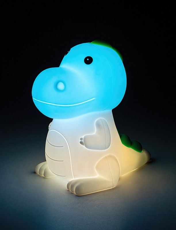 Lampka stołowa Rabalux Nocne biała wielokolorowy LED 0.45W 3000K + RGB 30lm dziecięca IP20 wym: 14 x 13 cm  - 1 szt.