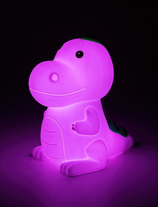 Lampka stołowa Rabalux Nocne biała wielokolorowy LED 0.45W 3000K + RGB 30lm dziecięca IP20 wym: 14 x 13 cm  - 1 szt.