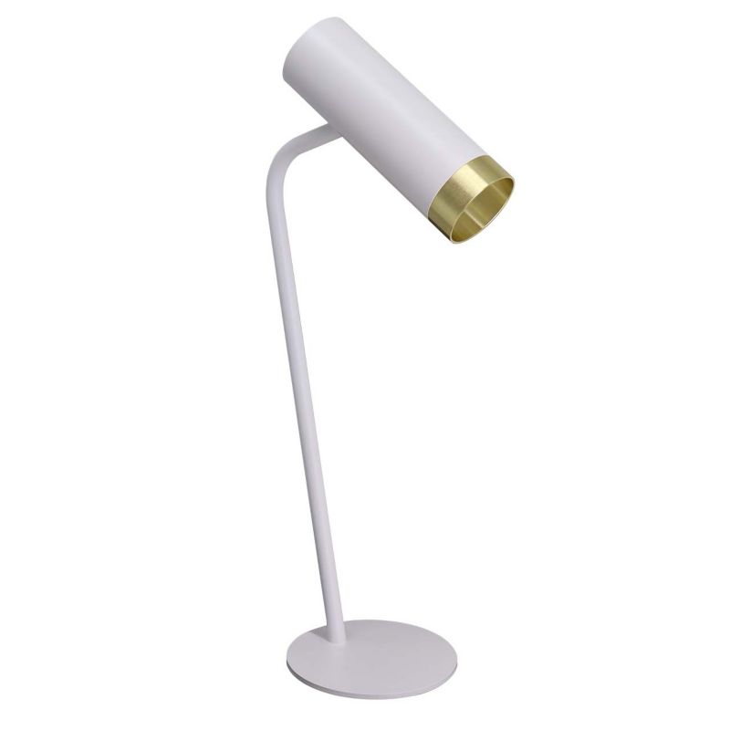 Lampka stołowa Sanico Goldlux FADO 1xGU10 biało-złota - 1 szt.