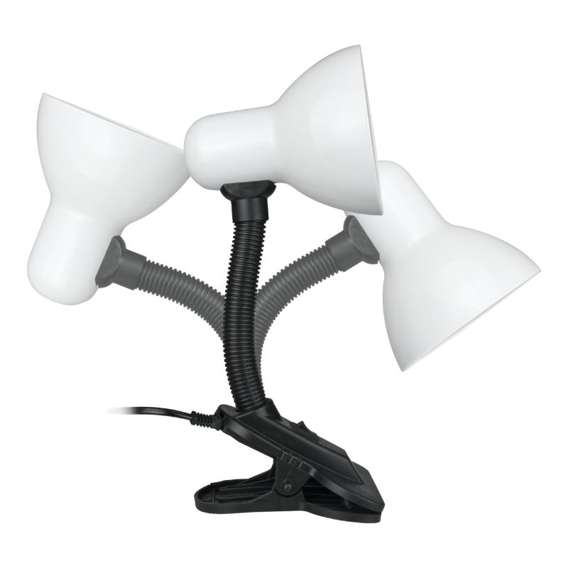 Lampka z klipsem DPM Solid biała 1 szt.