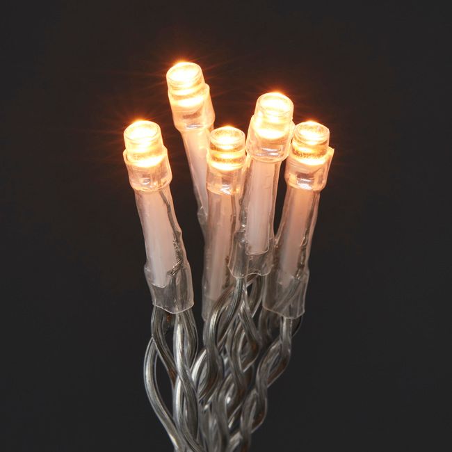 Lampki 300 LED sople barwa ciepła/zimna biała 10 m