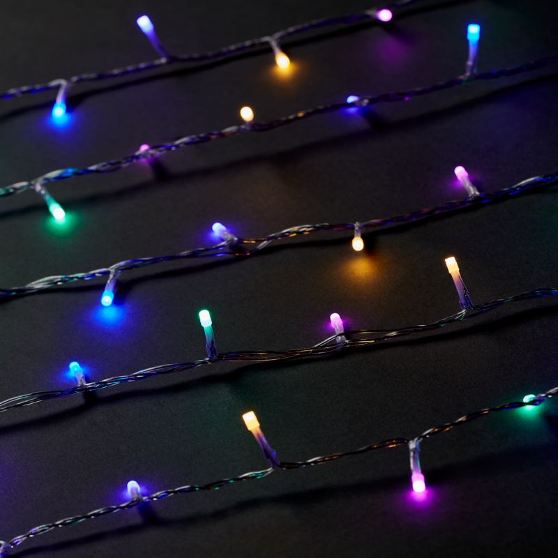 Lampki wewnętrzne 240 LED tęcza