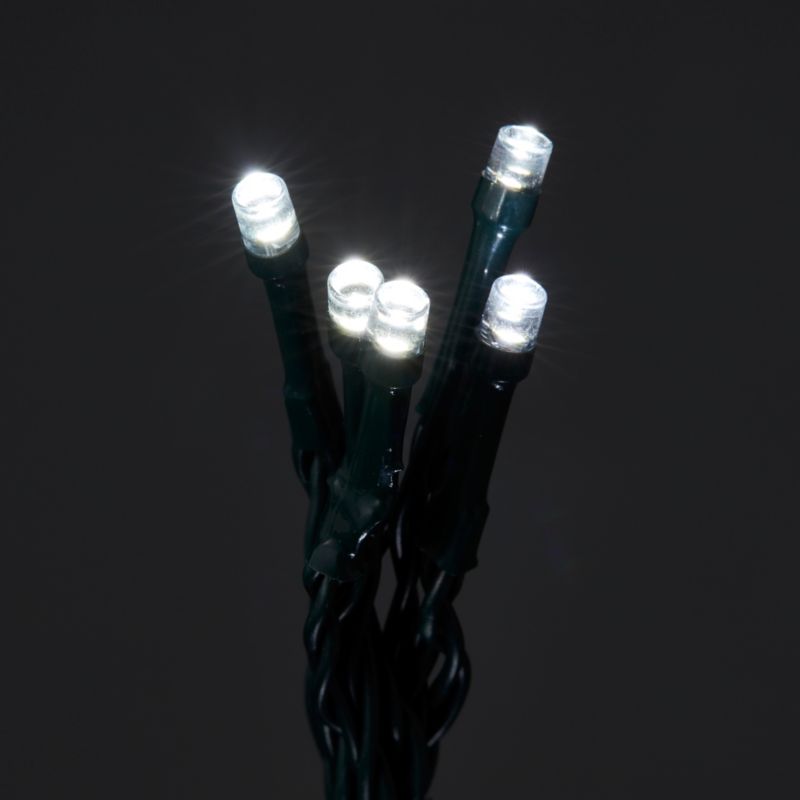 Lampki zewnętrzne 120 LED Timer białe