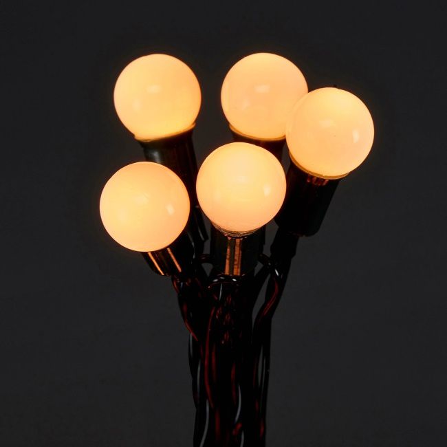 Lampki zewnętrzne kulki 240 LED barwa ciepła biała