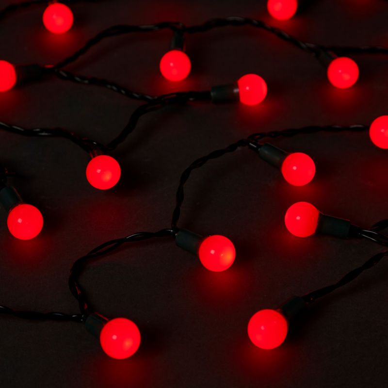 Lampki zewnętrzne kulki 240 LED czerwone