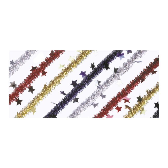 Łańcuch choinkowy MAG cienki skręcany z gwiazdą 25 mm x 2 m mix kolorów