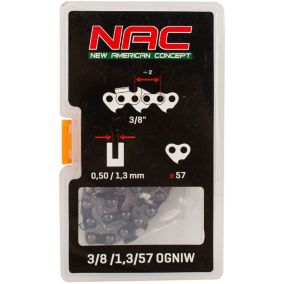 Łańcuch NAC 16" 57 ogniw 3/8" x 1,3 mm