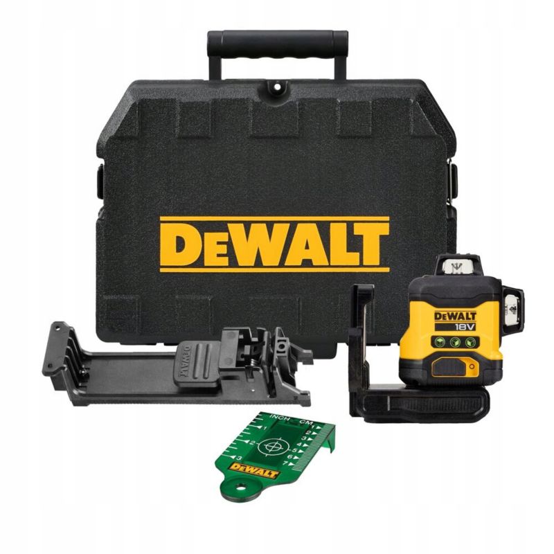 Laser samopoziomujący DeWalt 3-wiązkowy 360 stopni zielony 18 V XR DCLE34031N-XJ 1 szt.